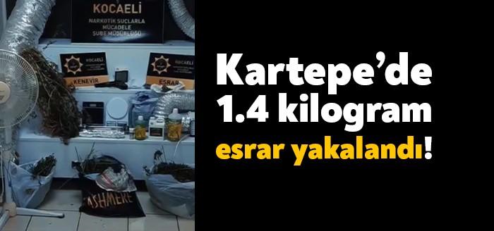 Kocaeli Emniyet Müdürlüğü ekipleri tarafından Kartepe ilçesinde bir eve düzenlenen