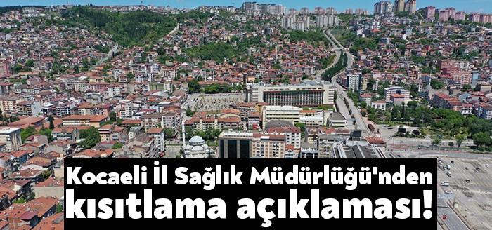 Kocaeli İl Sağlık Müdürü Op. Dr. Şenol Ergüney ise ilimizdeki