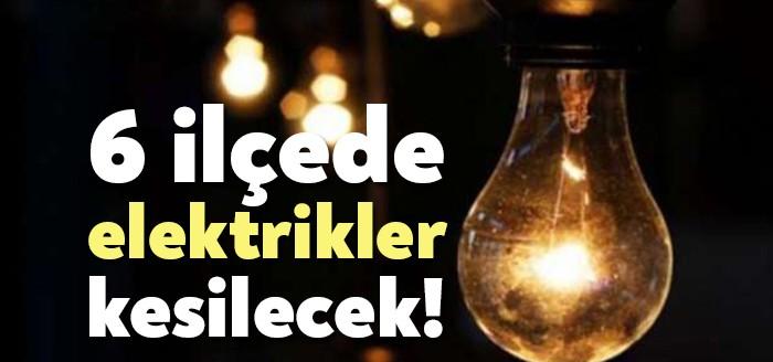 Kocaeli elektrik kesintisi! 17 Ekim Cumartesi