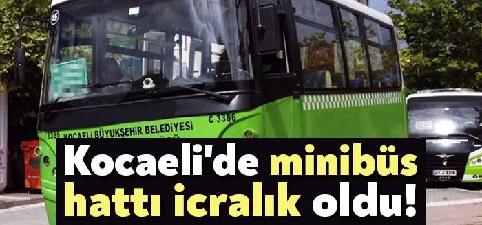 Kocaeli 8. İcra Dairesi, 1 adet ticari minibüs hattını icradan