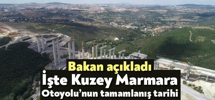 Bir bölümü de Kocaeli'den geçen Kuzey Marmara Otoyolu için