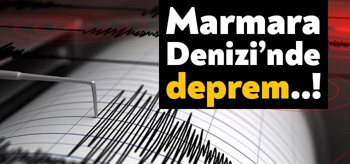 Marmara Denizi'nde 3,5 büyüklüğünde deprem meydana geldi.