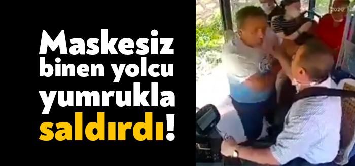 Hatay'da halk otobüsüne binen adam, kendisinden maske takmasını isteyen şoförü