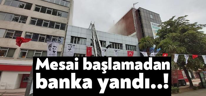 Kocaeli'nin İzmit ilçesinde hizmet veren Garanti Bankası'nda henüz bilinmeyen bir