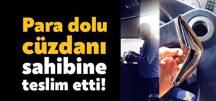 Kocaeli Büyükşehir Belediyesi otobüs şoförü, içinde 6 bin TL olan