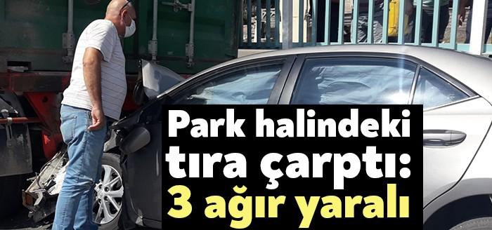 Körfez D-100 karayolu Kirazlıyalı mevkisinde park halindeki tıra arkadan çarpan