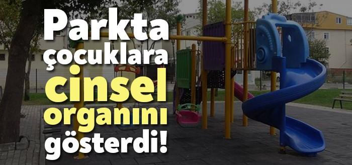 Kocaeli'nin Darıca ilçesinde, parkta oyun oynayan çocuklara cinsel organını gösterdiği