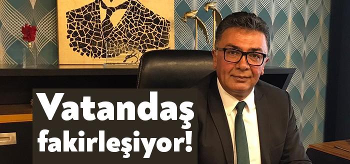İYİ Parti İl Başkanı Şanbaz Yıldız, Türkiye'de birileri zenginleşirken birilerinin