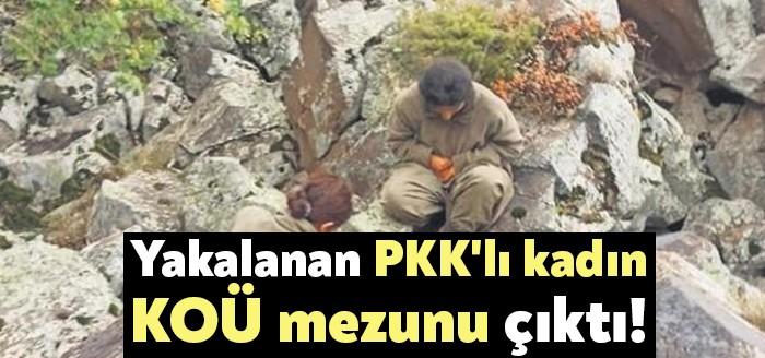 Yakalanan PKK'lı Mürvet Kasımoğlu'nun Kocaeli Üniversitesi Çalışma Ekonomisi bölümünden mezun