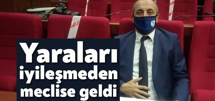 MHP İzmit Belediye Meclis Üyesi İlker Kazan, ameliyat yaraları iyileşmeden