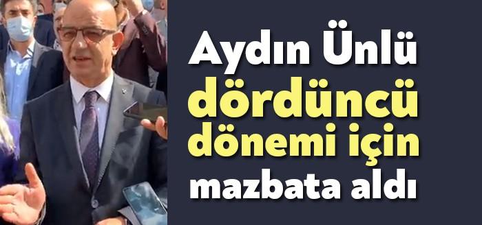 MHP Kocaeli İl Başkanlığı'na dördüncü kez seçilen Aydın Ünlü, mazbatasını