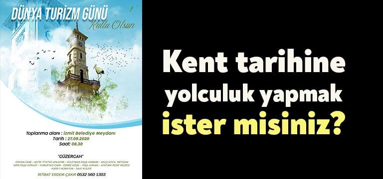 İzmit Belediyesi, 27 Eylül Dünya Turizm Günü kapsamında etkinlik düzenleyecek.