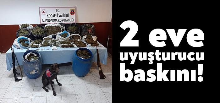 Kocaeli İl Jandarma Komutanlığı ekipleri tarafından düzenlenen uyuşturucu operasyonunda değişik