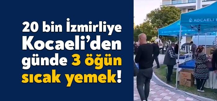 Kocaeli Büyükşehir Belediyesi İzmir'de sıcak yemek için alşevi kurdu. Günlük