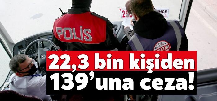 Kocaeli İl Emniyet Müdürlüğü tarafından yapılan denetimlerde dün 22 bin