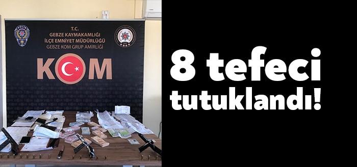 Kocaeli Emniyet Müdürlüğü ekipleri tarafından Dilovası ilçesinde düzenlenen tefeci operasyonunda