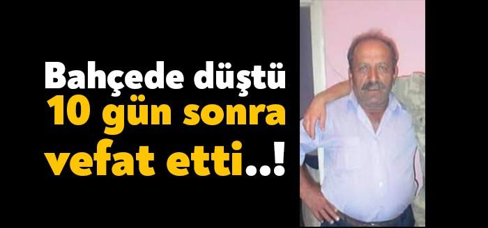 Kartepe'de ikamet eden 2 çocuk babası Bekir Koalylı bahçe işleri