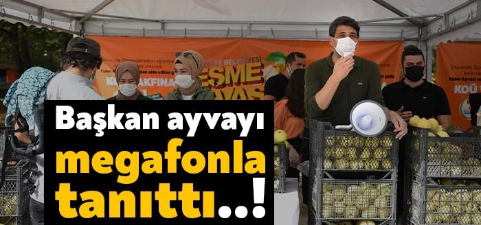 Kartepe Belediye Başkanı Av.M.Mustafa Kocaman, önlüğü giydi, tezgah başına geçerek
