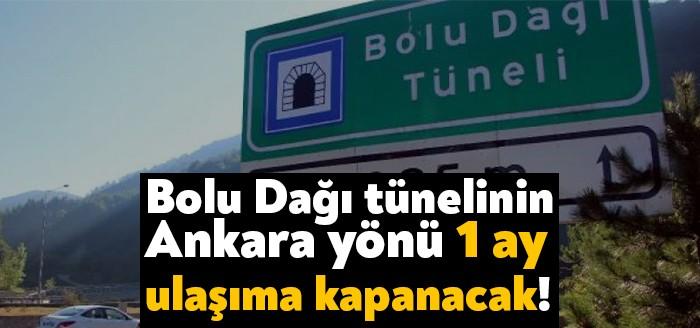 TEM Otoyolu Bolu Dağı Tüneli Ankara istikameti derz yenilemesi çalışması