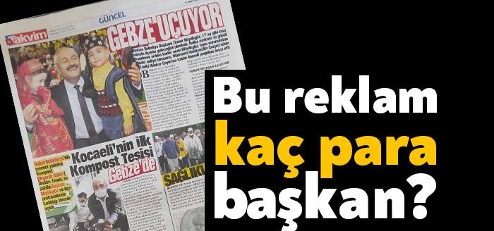 AKP’li Gebze Belediye Başkanı Zinnur Büyükgöz ulusal gazete Takvim’e tam