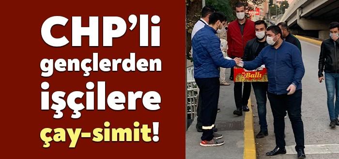 Cumhuriyet Halk Partisi İl Gençlik Kolları üyesi gençler Gölcük ilçesinde