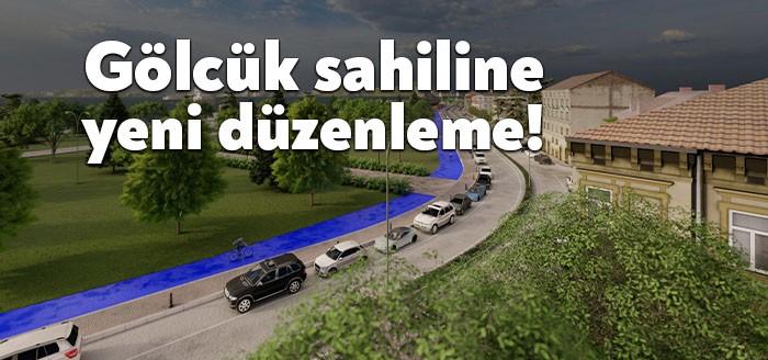 Gölcük Sahil Caddesi yol düzenlemesiyle her iki istikamete park cebi