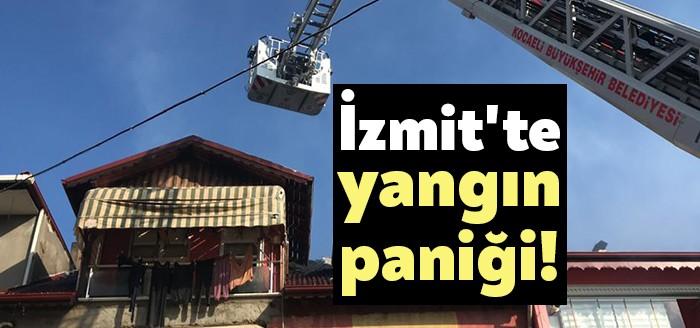 İzmit Tepeköy Mahallesinde bulunan 4 atlı bir binanın çatısında izolasyon