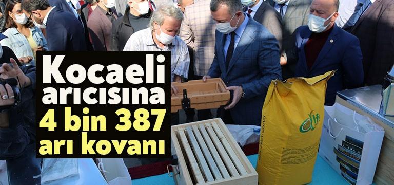 Kocaeli’de çiftçileri desteklemeyi sürdüren Büyükşehir Belediyesi çiftçilere binlerce arı kovanını