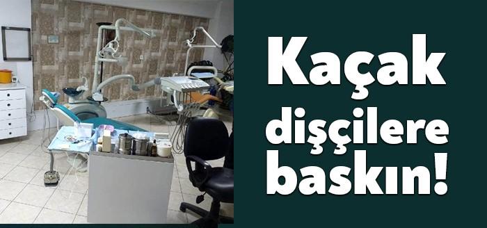 Kocaeli'nin Darıca ilçesinde, kaçak muayenelerde diş tedavisi yapıldığı belirlenerek baskın