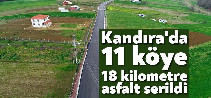 Kandıra ilçesindeki köylerde yol konforunu arttırmayı amaçlayan Büyükşehir Belediyesi, 11