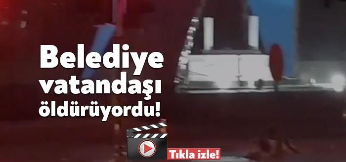 Yoğun yağmur yağışı nedeniyle Karamürsel Belediyesi'nin açtığı çukuru fark etmeyen
