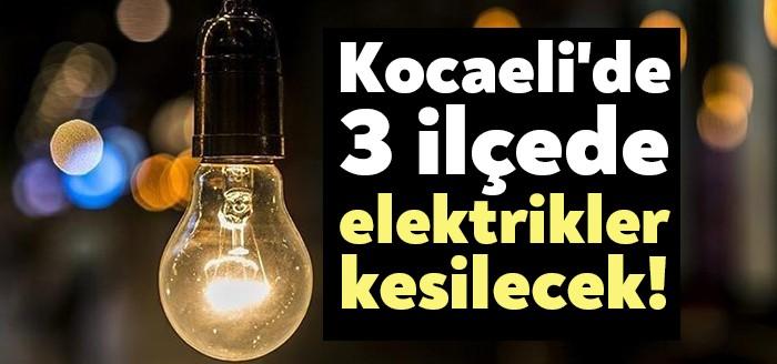 SEDAŞ'ın planlı bakım çalışmaları kapsamında Kocaeli'de 16 Kasım'da elektrik kesintileri