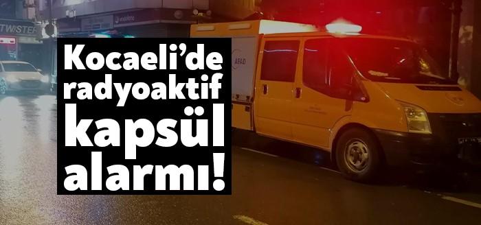 Kocaeli’nin Gebze ilçesinde bir iş yerinde vatandaşlar tarafından bulunan radyoaktif