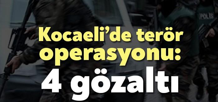 Kocaeli İl Jandarma Komutanlığı ekiplerince Körfez ilçesinde düzenlenen operasyonda PKK/YPG