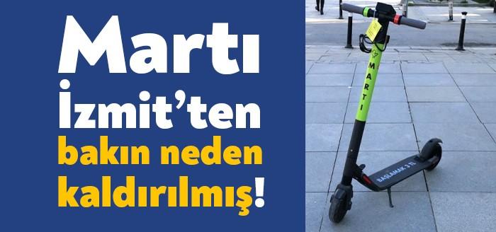 Kocaeli’de bugün yeniden hizmet vermeye başlayan Martı Scooter yılbaşında İzmit’e