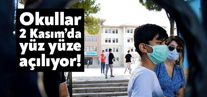Türkiye’de corona virüsü sebebiyle okullarda yüz yüze eğitim kademeli olarak