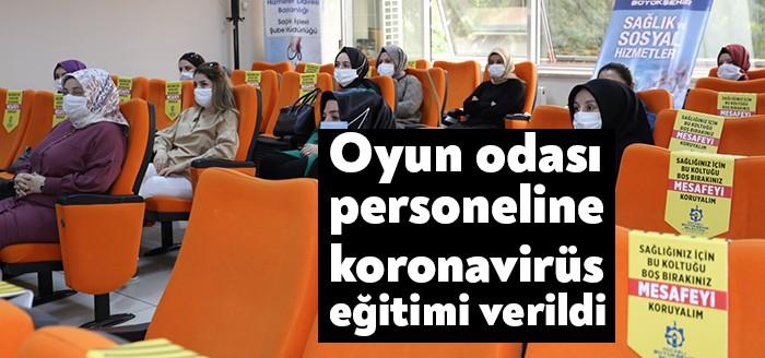Sağlık İşleri Şube Müdürlüğü, KO-MEK Çocuk Oyun Odası personeline hijyen
