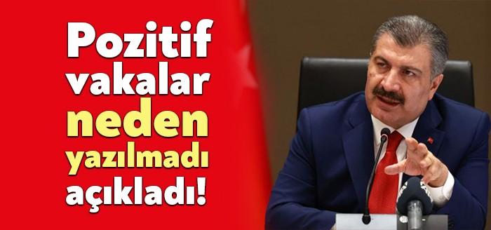 Sağlık Bakanı Koca’nın günlük Covid-19 verilerinde test sonucu pozitif çıksa