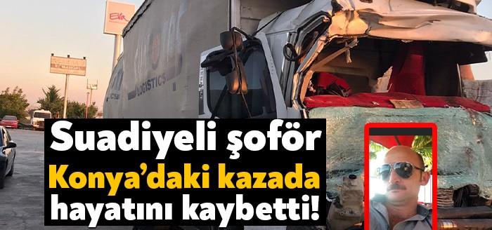 Suadiye Motorlu Taşıyıcılar Kooperatifinde çalışan kamyon şöförü Seçkin Yıldız, Konya