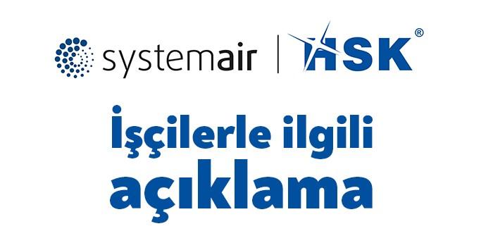 Kocaeli Dilovası’nda bulunan Systemar HSK Havalandırma Endüstri Sanayi fabrikasında Birleşik
