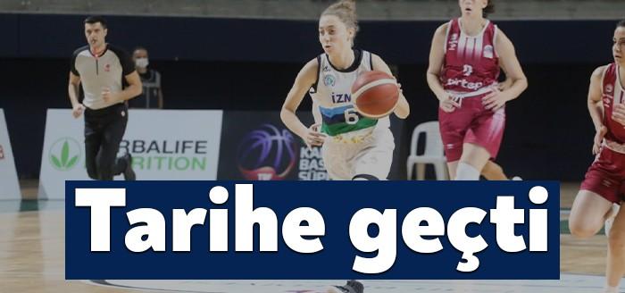 İzmit Belediyespor’da forma giyen Çağla Nur Uzundurukan, Kadınlar Basketbol Süper