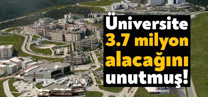KOÜ’de 3 milyon 767 bin 596 lira kişi alacağı mevcut.