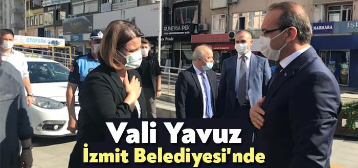İzmit Belediye Başkanı Fatma Kaplan Hürriyet, Kocaeli Valisi Seddar Yavuz'u