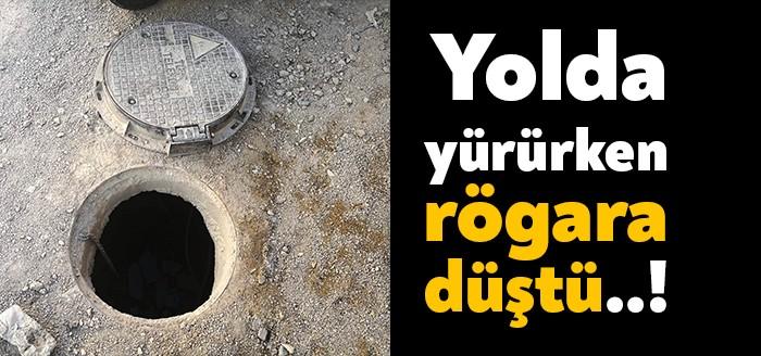 Kocaeli'nin Gebze ilçesinde rögar kapağını fark etmeyen kadın düştü. İtfaiye
