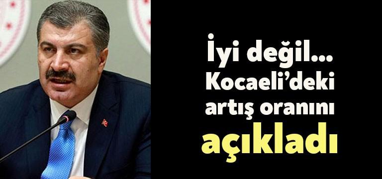 Sağlık Bakanı Fahrettin Koca, Kocaeli’deki vaka artış oranını Bilim Kurulu
