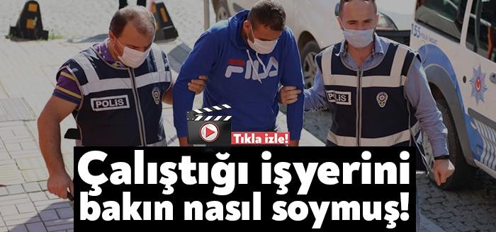 Derince’de bulunan bir akaryakıt istasyonunda pompacı olarak çalışan işçi, çalıştığı