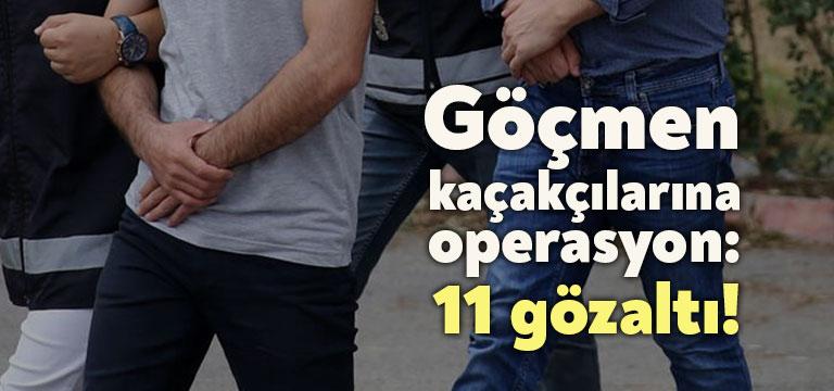 Kocaeli Emniyet Müdürlüğü ekipleri tarafından göçmen kaçakçılığını engellemek amacıyla gerçekleştirilen
