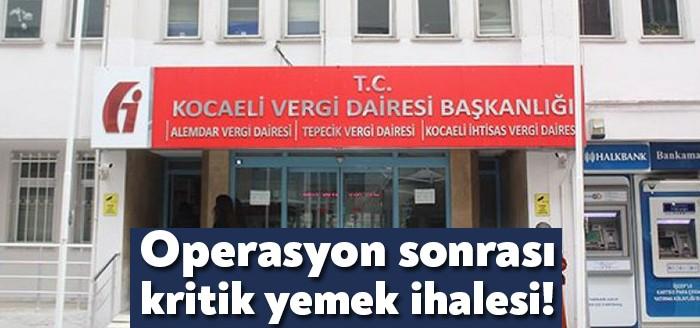 Kocaeli Vergi Dairesi Başkanlığı Malzemeli Yemek hizmet alımı 4734 sayılı