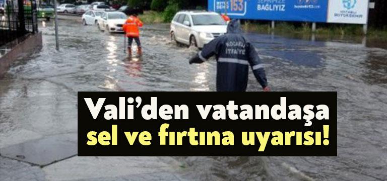 Kocaeli’de etkisini gösterecek şiddetli yağış öncesinde vatandaşlara bir uyarı da