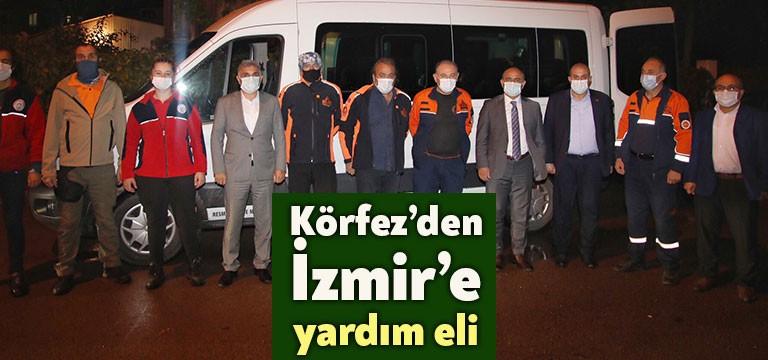 Körfez Belediyesi, İzmir'de meydana gelen 6.6 büyüklüğündeki depremin ardından bölgeye